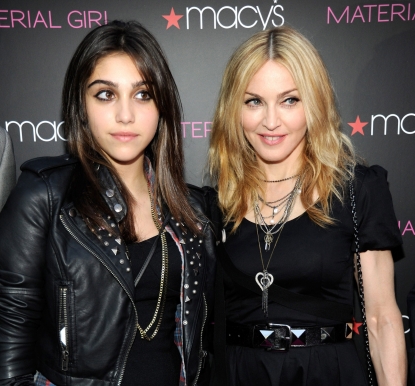 Madonna and daughter Lourdes Leon attends the Material Girl collection launch at Macy’s Herald Square on September 22, 2010 in New York City