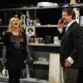 Jane Krakowsi and Alec Baldwin in a scene from “30 Rock’s” October 14, 2010 live episode