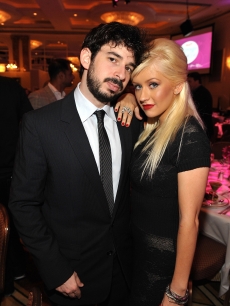 Christina Aguilera and Jordan Bratman attend Variety’s 1st Annual Power of Women Luncheon at the Beverly Wilshire Hotel on September 24, 2009 in Beverly Hills