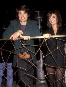 Lisa Rinna and Peter Barton at the Cafe La Boheme grand opening on November 22, 1991