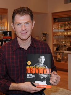 Bobby Flay promotes his new recipe book “Bobby Flay’s Throwdown!” at Williams-Sonoma at The Mall, Short Hills in New Jersey on October 12, 2010 