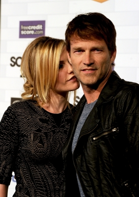 “True Blood” stars Anna Paquin and Stephen Moyer arrive at Spike TV’s “Scream 2010” at The Greek Theatre, Los Angeles, October 16, 2010