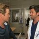 Billy Bush shares a laugh with Patrick Dempsey on the set of “Grey’s Anatomy” in Los Angeles
