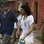 Russell Brand walks out of Ranthambore Fort after taking a tiger safari in Ranthambore, India, October 22nd, 2010