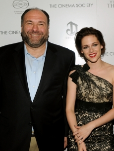 James Gandolfini and Kristen Stewart attend The Cinema Society & Everlon Diamond Knot Collection’s screening of ‘Welcome To The Rileys’ on October 18, 2010 at the Tribeca Grand Hotel in New York City.