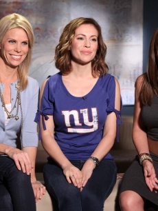 Our gorgeous Access Hollywood Live guests: Cheryl Hines, Alyssa Milano and Melissa Rivers, Burbank, Oct. 22, 2010