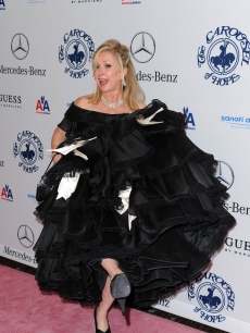 Kathy Hilton shows off her bold fashion choice at the 32nd Anniversary Carousel Of Hope Gala at the Beverly Hilton Hotel in Beverly Hills on October 23, 2010