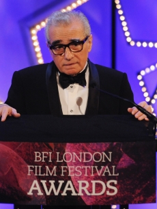 Martin Scorsese pays tribute to the work of the BFI National Archive at the ceremony for the 54th BFI London Film Festival Awards at LSO St Lukes, London, October 27, 2010