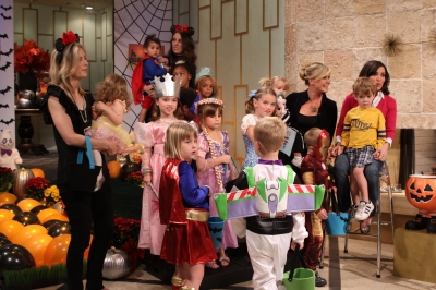 It’s costumes galore at the Halloween kids costume fashion show on Access Hollywood Live on October 28, 2010