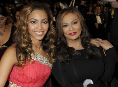Beyonce Knowles and Tina Knowles at the 40th NAACP Image Awards at the Shrine Auditorium, LA, February 12, 2009
