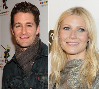 Matthew Morrison and Gwyneth Paltrow 