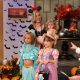 Ryan Patterson, her daughter Harlow, along with Access kids Ava DeFranco and Beatrice Usher pose during Access Hollywood Live’s Halloween kids costume show on October 28, 2010