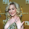 Kellie Pickler flashes her engagement ring at the 44th Annual CMA Awards at the Bridgestone Arena in Nashville, Tennessee, on November 10, 2010 