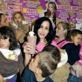 Octomum Nadya Suleman and her large family plus helpers launch their signature milkshake at Millions of Milkshakes in West Hollywood, California on November 10, 2010 