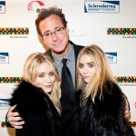Mary-Kate Olsen, Bob Saget and Ashley Olsen attend Stand Up For Scleroderma at Carolines On Broadway in New York, City on November 8, 2010 