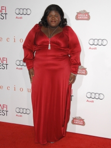Gabourey Sidibe wears a David Meister dress at the AFI FEST 2009 screening of “Precious” on November 1, 2009 in Hollywood