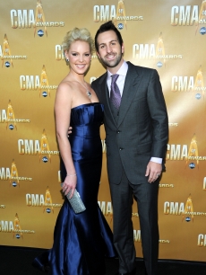 Katherine Heigl and husband Josh Kelley attend the 44th Annual CMA Awards at the Bridgestone Arena Nashville, Tennessee, on November 10, 2010 