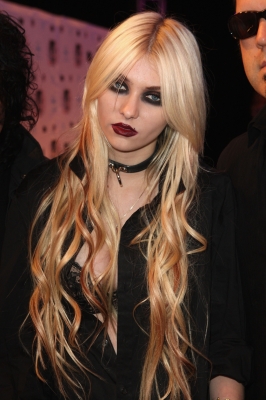 Taylor Momsen attends the MTV Europe Awards 2010 at the La Caja Magica in Madrid, Spain, on November 7, 2010