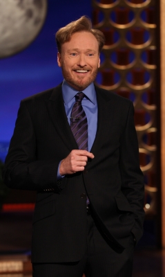 Conan O’Brien gives his first ever monologue for his new late night show, “Conan” on TBS, Los Angeles, Nov. 8, 2010