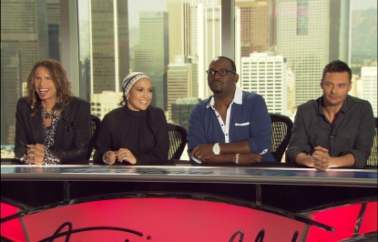 Steven Tyler, Jennifer Lopez, Randy Jackson and Ryan Seacrest tackle questions about Season 10 of “American Idol,” Los Angeles, Nov. 4, 2010