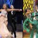 Bristol Palin and partner Mark Ballas (left) and Rick Fox with partner Cheryl Burke (right) on “Dancing with the Stars,” Nov. 2010