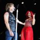 Jon Bon Jovi and Rihanna perform on stage during a secret gig for the MTV Europe Music Awards 2010 at the Teatro Circo Price in Madrid, Spain, on November 6, 2010
