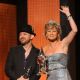Kristian Bush and Jennifer Nettles of Sugarland accept award for Vocal Duo of the Year at the 44th Annual CMA Awards at the Bridgestone Arena, Nashville, Tenn., November 10, 2010