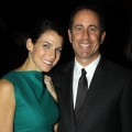 Jessica Seinfeld and Jerry Seinfeld pose at the Opening Night After Party for “Colin Quinn Long Story Short” on Broadway at Forty Four at the Royalton on November 9, 2010 in New York City