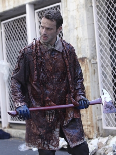 Andrew Lincoln as Rick Grimes on AMC’s breakout show about surviving in a zombie infested world, “The Walking Dead”
