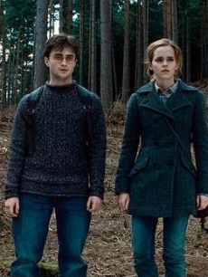 Emma Watson and Daniel Radcliffe in “Harry Potter and the Deathly Hallows, Part I”