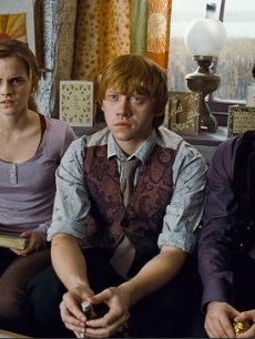 Emma Watson, Rupert Grint and Daniel Radcliffe in “Harry Potter and the Deathly Hallows, Part I”