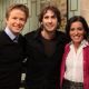 Josh Groban with Billy Bush and Kit Hoover on the set of Access Hollywood Live in Los Angeles on November 12, 2010