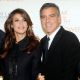 Elisabetta Canalis and George Clooney attend the 2010 Robert F. Kennedy Center for Justice & Human Rights Ripple of Hope Awards Dinner at Pier Sixty at Chelsea Piers in New York City on November 17, 2010 