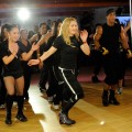 Madonna teaches a class at the opening of Hard Candy Fitness on November 29, 2010 in Mexico City, Mexico. 