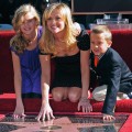 Reese Witherspoon with daughter Ava and son Deacon at Reese’s Walk of Fame ceremony on December 1, 2010 in Hollywood