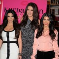 Kim Kardashian, Khloe Kardashian and Kourtney Kardashian attend the “Kardashian Konfidential” book signing at Borders in Century City, Calif. on December 2, 2010