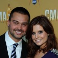 Nick Swisher and JoAnna Garcia attend the 44th Annual CMA Awards at the Bridgestone Arena on November 10, 2010 in Nashville, Tennessee