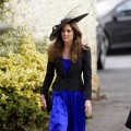 Kate Middleton attends Harry Meade & Rosie Bradford’s wedding at the Church of St. Peter and St. Paul, Northleach, on October 23, 2010 in Cheltenham, England
