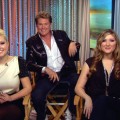 David Hasselhoff and daughters, Taylor-Ann and Hayley, stopped by Access Hollywood Live on December 3, 2010