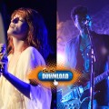 Florence Welch of Florence and The Machine (left) and Dougy Mandagi of The Temper Trap (right), at KROQ’s Almost Acoustic Christmas Night 2, Gibson Amphitheatre, LA, Dec. 12, 2010