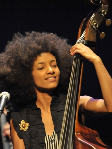 Esperanza Spalding performs in concert at the Broad Stage on October 7, 2010 in Santa Monica, Calif.