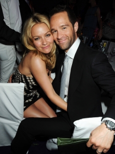 Becki Newton and Chris Diamantopoulos attend the afterparty following the Glamour Women of the Year Awards 2009 in London on June 2, 2009 