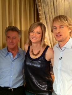 Dustin Hoffman, Teri Polo and Owen Wilson seen at the “Little Fockers” junket on December 12, 2010