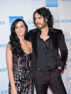 Katy Perry and husband Russell Brand attend the 2nd Annual David Lynch Foundation’s Change Begins Within Benefit Celebration at The Metropolitan Museum of Art, NYC, December 13, 2010