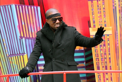 Kanye West attends the 84th Annual Macy’s Thanksgiving Day Parade in New York City on November 25, 2010 