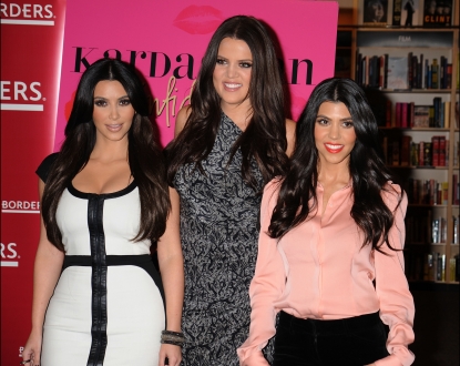Kim Kardashian, Khloe Kardashian and Kourtney Kardashian attend the “Kardashian Konfidential” book signing at Borders in Century City, Calif. on December 2, 2010
