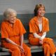 Betty White and Mary Tyler Moore on the set of TV Land’s “Hot in Cleveland” sitcom
