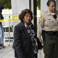 Katherine Jackson arrives for day three of the preliminary hearing for Dr Conrad Murray in Los Angeles on January 6, 2011