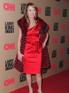 Jane Seymour hits the red carpet at CNN’s “Larry King Live” final broadcast party at Spago restaurant on December 16, 2010 in Beverly Hills