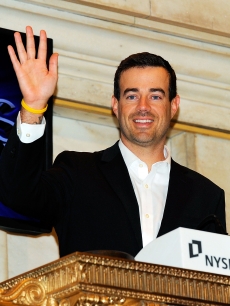 Carson Daly rings the opening bell at The New York Stock Exchange, NYC, December 30, 2010